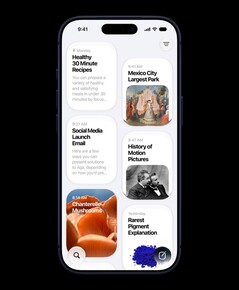De Siri-app toont eerdere gesprekken.