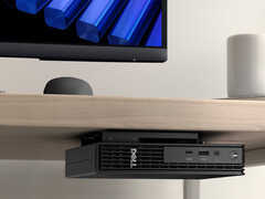 De nieuwe mini-pc van Dell meet 182 x 178 x 36 mm en kan worden gevoed via een 100 W USB Type-C-aansluiting.