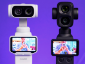 Insta360 Luna Ultra naast de DJI Osmo Pocket 4P.