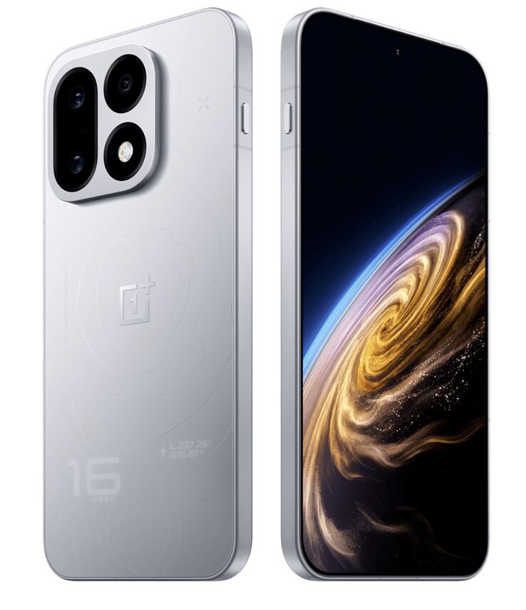 De OnePlus 16 in de kleurvariant „Tomorrow’s Starlight“.
