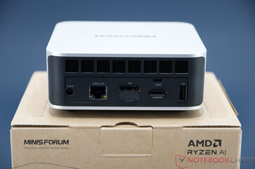 Minisforum AI X1 - Aansluitingen op het achterpaneel