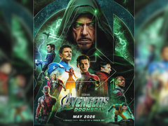 Avengers: Doomsday zal naar verwachting 60 helden bevatten uit de Avengers, X-Men en Fantastic Four franchises. Afgebeeld - een door een fan gemaakte filmposter met het filmlogo naast meerdere Marvel-personages. (Afbeeldingsbron: VISCOM Creative op Poster Supply)