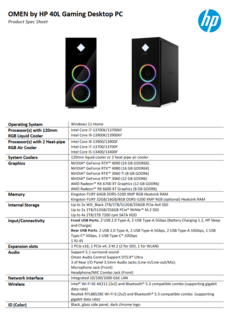 HP Omen 40L specificaties (afbeelding via HP)