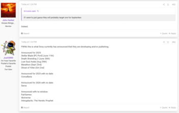 John Harker PlayStation-evenement update (Afbeelding bron: screenshot, ResetEra forums)
