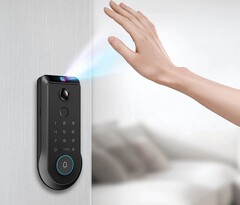 De Lockin Veno smart lock-serie maakt gebruik van palmaderherkenning om deuren te ontgrendelen. (Afbeelding bron: Lockin)