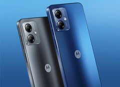 Motorola biedt de Moto G14 aan in twee kleuropties. (Afbeelding bron: Motorola)