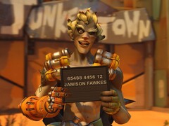Het Overwatch 2-personage Junkrat (Jamison Fawkes).