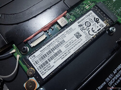 De TravelMate P6 biedt slechts één M.2 2280 slot voor NVMe SSD's