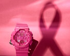 Casio en de Breast Cancer Research Foundation werken samen met het Pink Ribbon model GMAS145PK-4A G-Shock horloge. (Afbeeldingsbron: Casio)