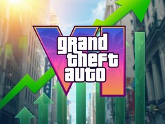 GTA 6-logo gespot bij de aandelenkoers van Take-Two Interactive