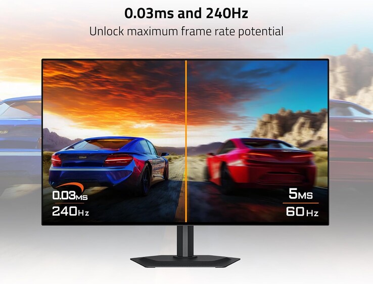 De Gigabyte GO27Q24G WOLED gamingmonitor heeft een vernieuwingsfrequentie van 240 Hz