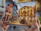 De MatePad Pro Max heeft een niet-tandem 13,2-inch OLED-scherm. Afgebeeld: een promofoto waarop het scherm van de tablet te zien is.