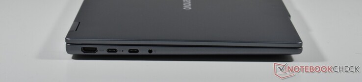 links: HDMI, 2x USB-C 3.1 Gen 2 (DP Alt Mode, Power Delivery), 3,5mm Audio