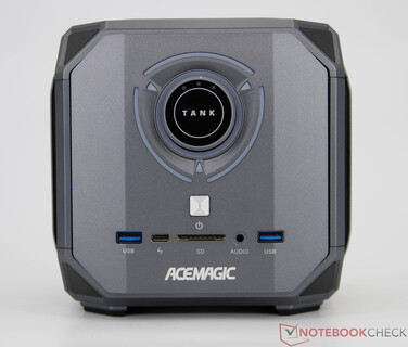 Acemagic M1A Pro+ - Aansluitingen op het voorpaneel