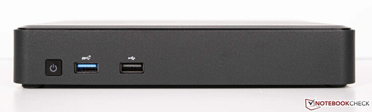 Voorkant: Power-On, 1x USB3.1 Gen.2, 1x USB2.0