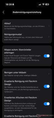Talrijke instellingen