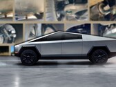 Spionagefoto's van een kapotte Tesla Cybertruck hebben het veersysteem onthuld. (Afbeelding bron: Tesla &amp; Electrek - bewerkt)