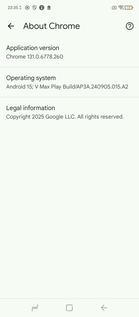 Voorgeïnstalleerde Chrome-versie: 131 (Afbeeldingsbron: Screenshot - Sergey Tarasov - Notebookcheck)