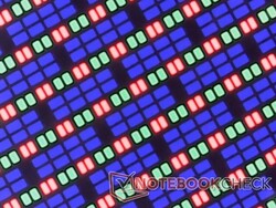 Haarscherpe OLED subpixel array