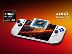 De MSI Claw A8 is de eerste gaming handheld die wordt geleverd met AMD's Ryzen Z2 Extreme APU. (Afbeeldingsbron: MSI)