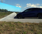 De HW3 Model Y is niet geslaagd voor de Wile E. Coyote-wegmuur botsproef. (Afbeeldingsbron: Kyle Paul/X)