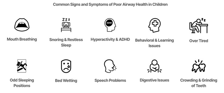 Luchtwegproblemen bij jonge kinderen kunnen leiden tot gezondheidsproblemen. (Bron: REMastered Sleep)