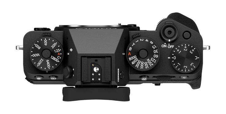 Naar verwachting zullen de instelknoppen aan de bovenkant een ander ontwerp krijgen dan bij de Fujifilm X-T5 die op de afbeelding te zien is.