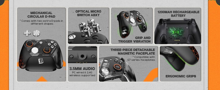 GameSir G7 Pro Zenless Zone Zero Edition Draadloze Controller voor Xbox heeft een audio-aansluiting. (Afbeeldingsbron: GameSir)