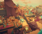Een afbeelding van gebouwen in Islanders, nu met 70% korting op Steam.