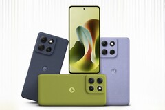 De Moto G86 Power smartphone is verkrijgbaar in de kleurstellingen Pantone Spellbound, Pantone Golden Cypress en Pantone Cosmic Sky (Afbeelding bron: Motorola)