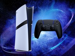 PS5 Pro console met DualSense controller getoond (Afbeelding bron: Sony PlayStation met bewerkingen)