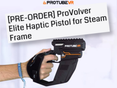 ProVolver Elite Haptische Pistool-controller voor Steam Frame. (Afbeeldingsbron: ProTubeVR)