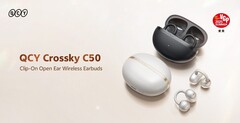 De QCY Crossky C50 open-oor oordopjes bieden een batterijlevensduur tot 7,5 uur bij één keer opladen (Afbeelding bron: QCY)