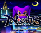 Het splash-scherm voor SEGA's Nights Into Dreams (bron: Sega Retro)