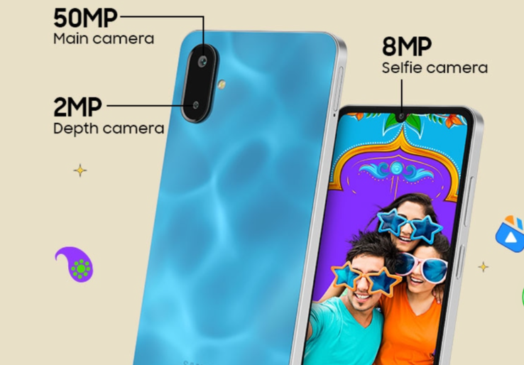 De Samsung Galaxy F06 5G heeft een 50 MP primaire camera (Afbeelding bron: Samsung)