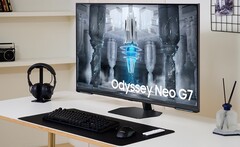 De nieuwe 43-inch Samsung Odyssey Neo G7-monitor maakt gebruik van quantummatrixtechnologie. (Beeldbron: Samsung)