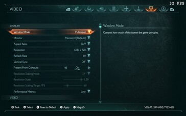 Doom: The Dark Ages Steam Deck instellingen (bron: Notebookcheck)