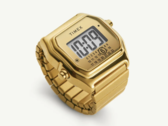 Het MM6 Maison Margiela x Timex T80 gouden ringhorloge, afgebeeld. (Afbeelding bron: Timex)
