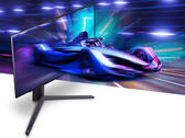 De UltraGear OLED 27GS95QE heeft een in hoogte, draaibaar, pivot en kantelbaar statief, 27GR95QE afgebeeld. (Afbeeldingsbron: LG)