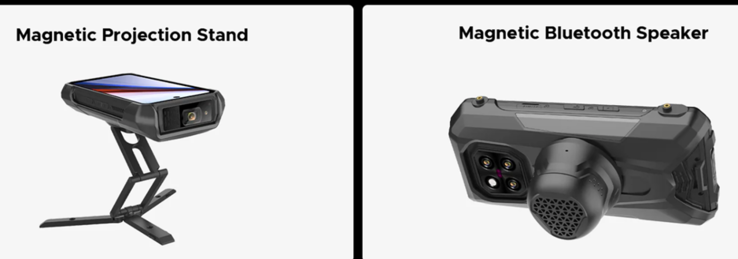De optionele standaard en Bluetooth-luidspreker (Afb. bron: Doogee)