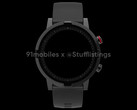 Een OnePlus Nord Watch render. (Bron: 91Mobiles x Stufflistings)