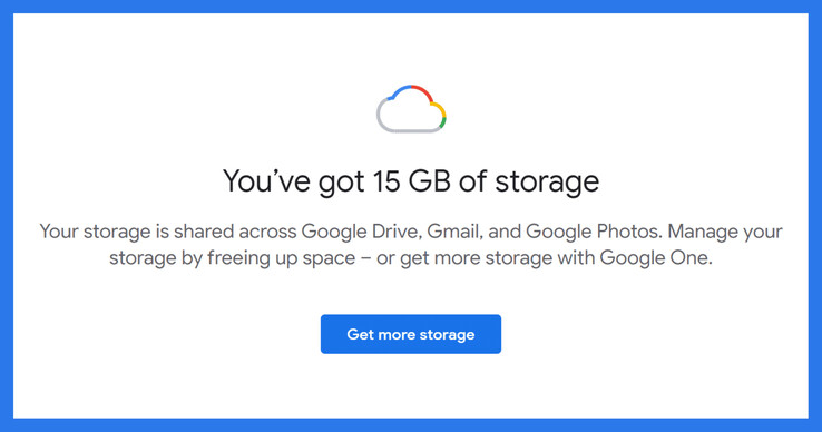 De dagen van gratis 15 GB opslagruimte zijn misschien binnenkort voorbij.