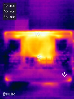 Stresstest voor oppervlaktetemperatuur (onderzijde)
