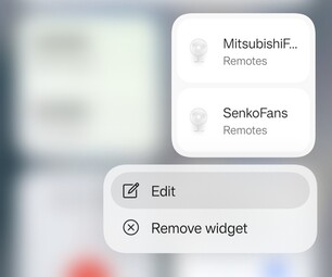Nieuw contextmenu waarin „Bewerken“ is gemarkeerd