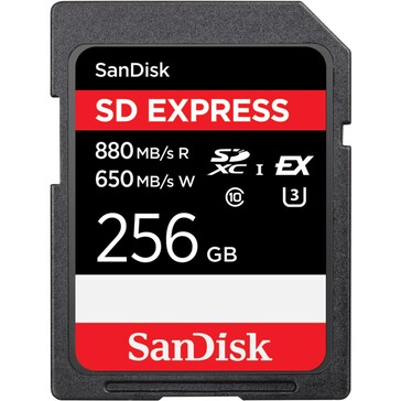 SD-kaart met SD Express-interface. (Afbeelding: Sandisk)