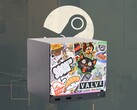 Steam Machine afgebeeld met een op maat gemaakte frontplaat