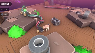 Afbeelding: Een screenshot van de gameplay van Super Adventure Hand.