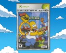 Afbeelding van de Xbox-verpakking van „The Simpsons: Hit &amp; Run“ weergegeven