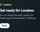 Spotify's aankomende high-fidelity tier werd vorige maand uitgelekt door een Reddtor, met details over UI-elementen en bitrates. (Bron: OhItsTom via Reddit)