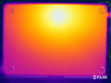 Stresstest oppervlaktetemperatuur (onderkant)